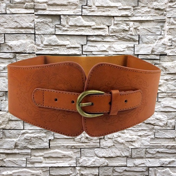 Annette’s Boutique Accessories - NEW WIDE BROWN BELT